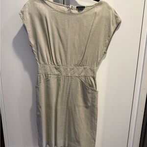 Theory beige Linen dress